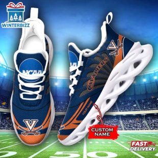 Custom Name Virginia Cavaliers Team Sport Max Soul Shoes For Fans