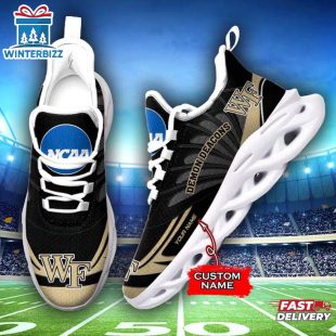 Custom Name Wake Forest Demon Deacons Team Sport Max Soul Shoes For Fans