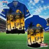 Custom Name West Coast Eagles AFL Tree Pattern Hawaiian Shirts