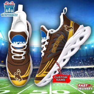 Custom Name Wyoming Cowboys Team Sport Max Soul Shoes For Fans