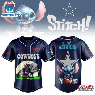Dallas Cowboys NFL x Stitch Baseball Jersey For Fan