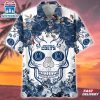 Indianapolis Colts NFL Flower Skull Hawaiian Shirt For Fans