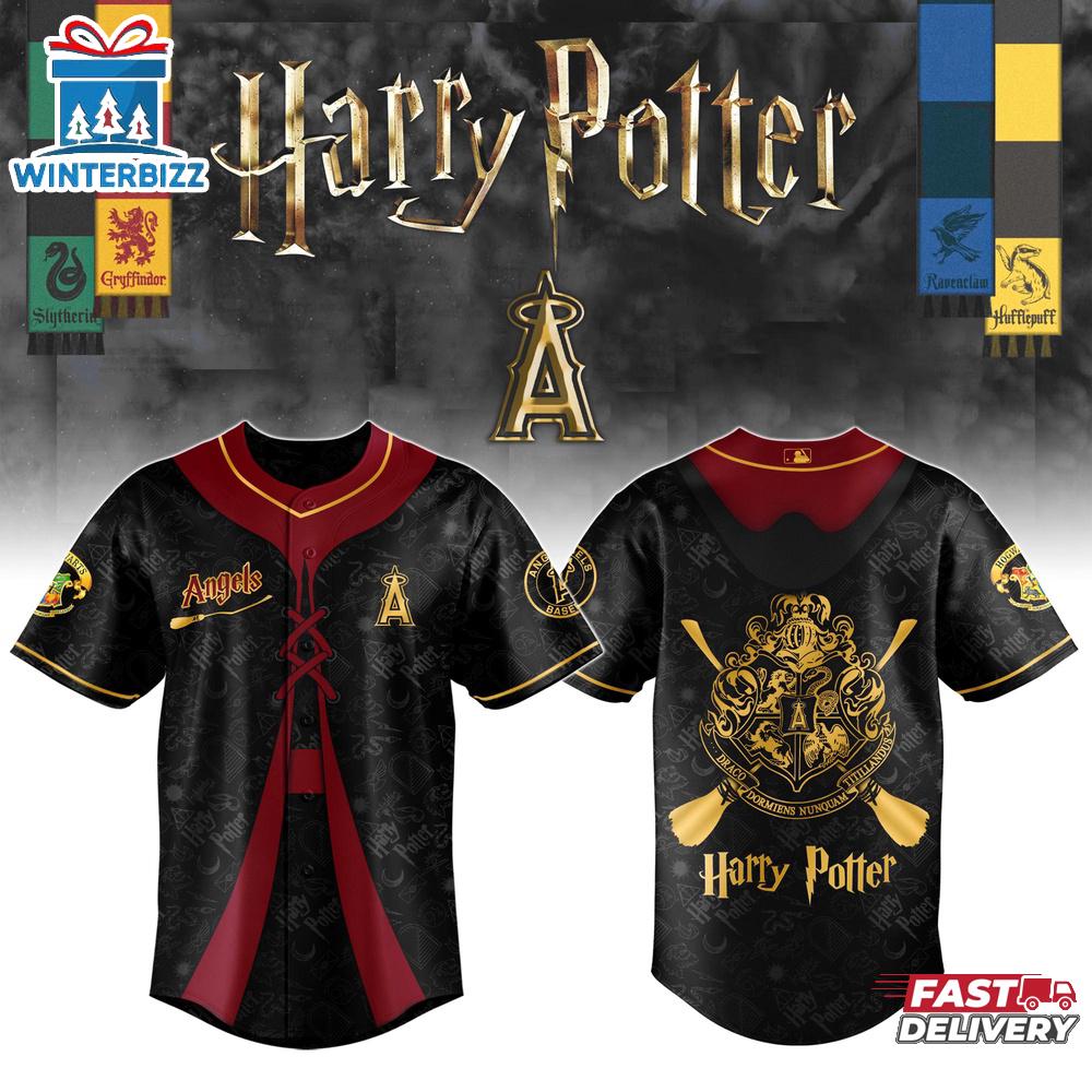 Los Angeles Angels MLB x Harry Potter Night Baseball Jerseys For Fan Los Angeles Angels MLB x Harry Potter Night Baseball Jerseys For Fan