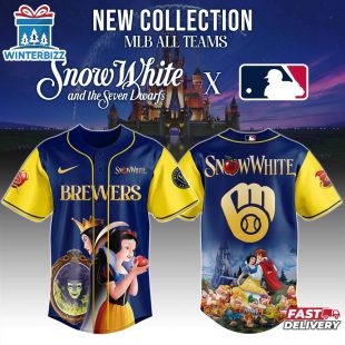 Milwaukee Brewers MLB x Snow White Baseball Jersey Shirt