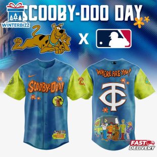 Minnesota Twins MLB x Scooby Doo Cartoon Baseball Jersey Shirt