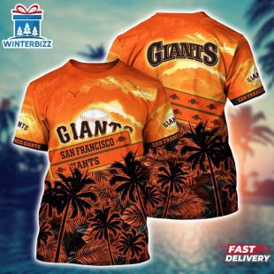 MLB San Francisco Giants Chic Baseball Layers 3D T-Shirt For Fans