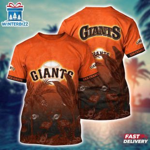MLB San Francisco Giants Paradise Bloom 3D T-Shirt For Fans