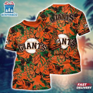 MLB San Francisco Giants Sleek Baseball Vibes 3D T-Shirt For Fans