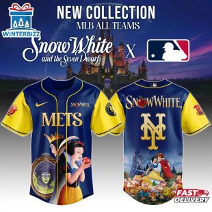 New York Mets MLB x Snow White Baseball Jersey Shirt