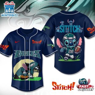 Philadelphia Eagles NFL x Stitch Baseball Jersey For Fan