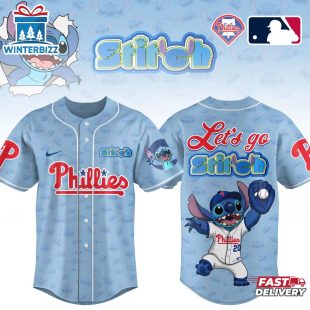 Philadelphia Phillies MLB x Lilo & Stitch Baseball Jersey For Fan