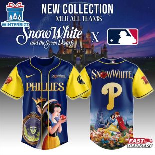 Philadelphia Phillies MLB x Snow White Baseball Jersey Shirt