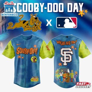 San Francisco Giants MLB x Scooby Doo Cartoon Baseball Jersey Shirt