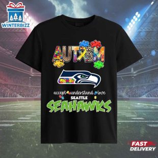 Seattle Seahawks Autism Classic Unisex T-Shirt