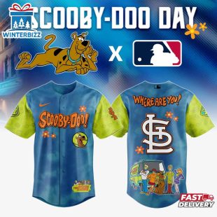 St.Louis Cardinals MLB x Scooby Doo Cartoon Baseball Jersey Shirt
