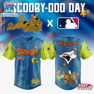 Toronto Blue Jays MLB x Scooby Doo Cartoon Baseball Jersey Shirt