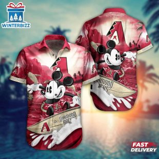 Arizona Diamondbacks Mickey Canyon Summer Hawaiian Shirt