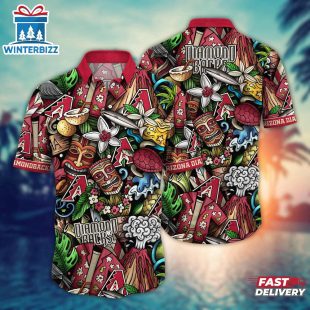 Arizona Diamondbacks Oasis Breeze Summer Hawaiian Shirt
