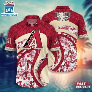 Arizona Diamondbacks Saguaro Sunset Summer Hawaiian Shirt