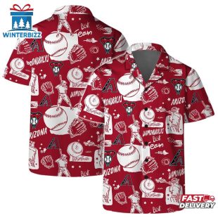 Arizona Diamondbacks Sunset Cactus Summer Hawaiian Shirt