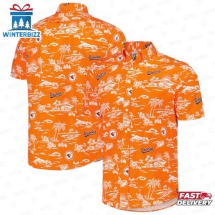 Baltimore Orioles Sunset Paradise Summer Hawaiian Shirt