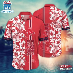 Boston Red Sox Classic Hibiscus Summer Hawaiian Shirt