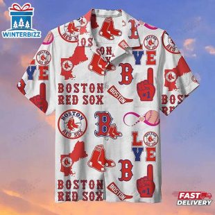 Boston Red Sox Fan Favorites Collage Summer Hawaiian Shirt