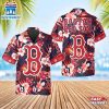 Boston Red Sox Floral Logo Summer Hawaiian Shirt
