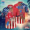 Boston Red Sox Leopard Stars & Stripes Celebration Summer Hawaiian Shirt