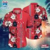 Boston Red Sox Vibrant Bloom Stripe Summer Hawaiian Shirt
