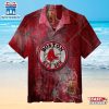 Boston Red Sox Vintage Map Graphic Summer Hawaiian Shirt