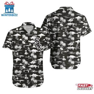 Chicago White Sox Team Logo Beachscape Summer Hawaiian Shirt