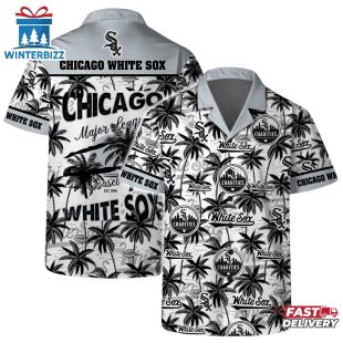 Chicago White Sox Team Logo Coconut Tree Summer Hawaiian Shirt