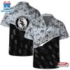 Chicago White Sox Team Logo Palm Leaf Pattern Summer Hawaiian Shirt