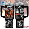 Custom Name ACDC Music Tumbler 40Oz Handle For Fan