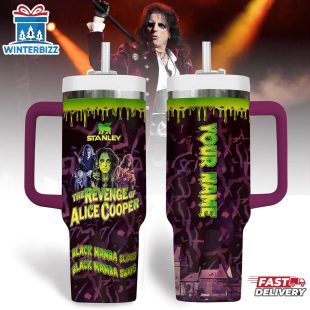 Custom Name Alice Cooper Music Tumbler 40Oz Handle For Fans