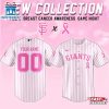 Custom Name And Number San Francisco Giants MLB X Breast Cancer Awareness Month Baseball Jersey For Fans