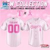 Custom Name And Number Texas Rangers MLB X Breast Cancer Awareness Month Baseball Jersey For Fans