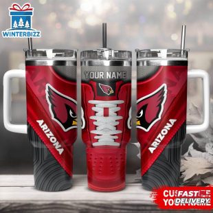 Custom Name Arizona Cardinals Sport Stainless Steel Tumbler 40Oz With Handle