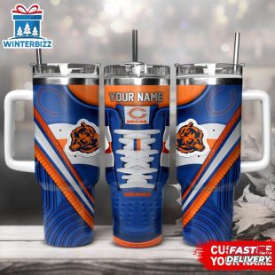 Custom Name Chicago Bears Sport Stainless Steel Tumbler 40Oz With Handle