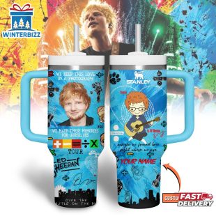 Custom Name Ed Sheeran Music Tumbler 40Oz Handle For Fans