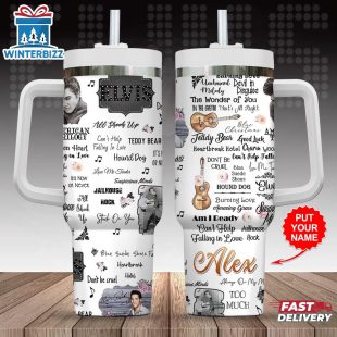 Custom Name Elvis Presley Tumbler 40Oz Handle For Fans