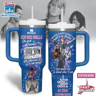 Custom Name Goo Goo Dolls Music Tumbler 40Oz Handle For Fans