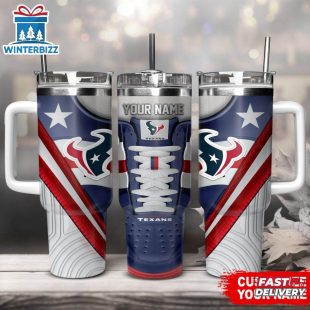 Custom Name Houston Texans Sport Stainless Steel Tumbler 40Oz With Handle