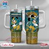 Custom Name Jacksonville Jaguars NFL Mickey Mouse Stainless Steel Tumbler 40Oz With Handle