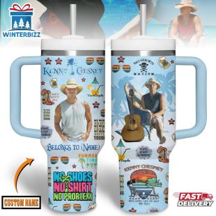 Custom Name Kenny Chesney Music Tumbler 40Oz Handle For Fans