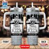 Custom Name Las Vegas Raiders NFL Kings Of Football Stainless Steel Tumbler 40Oz With Handle