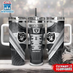 Custom Name Las Vegas Raiders Sport Stainless Steel Tumbler 40Oz With Handle