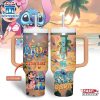 Custom Name Lilo And Stitch Cartoon Tumbler 40Oz Handle For Fans
