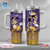 Custom Name Minnesota Vikings NFL Mickey Mouse Stainless Steel Tumbler 40Oz With Handle